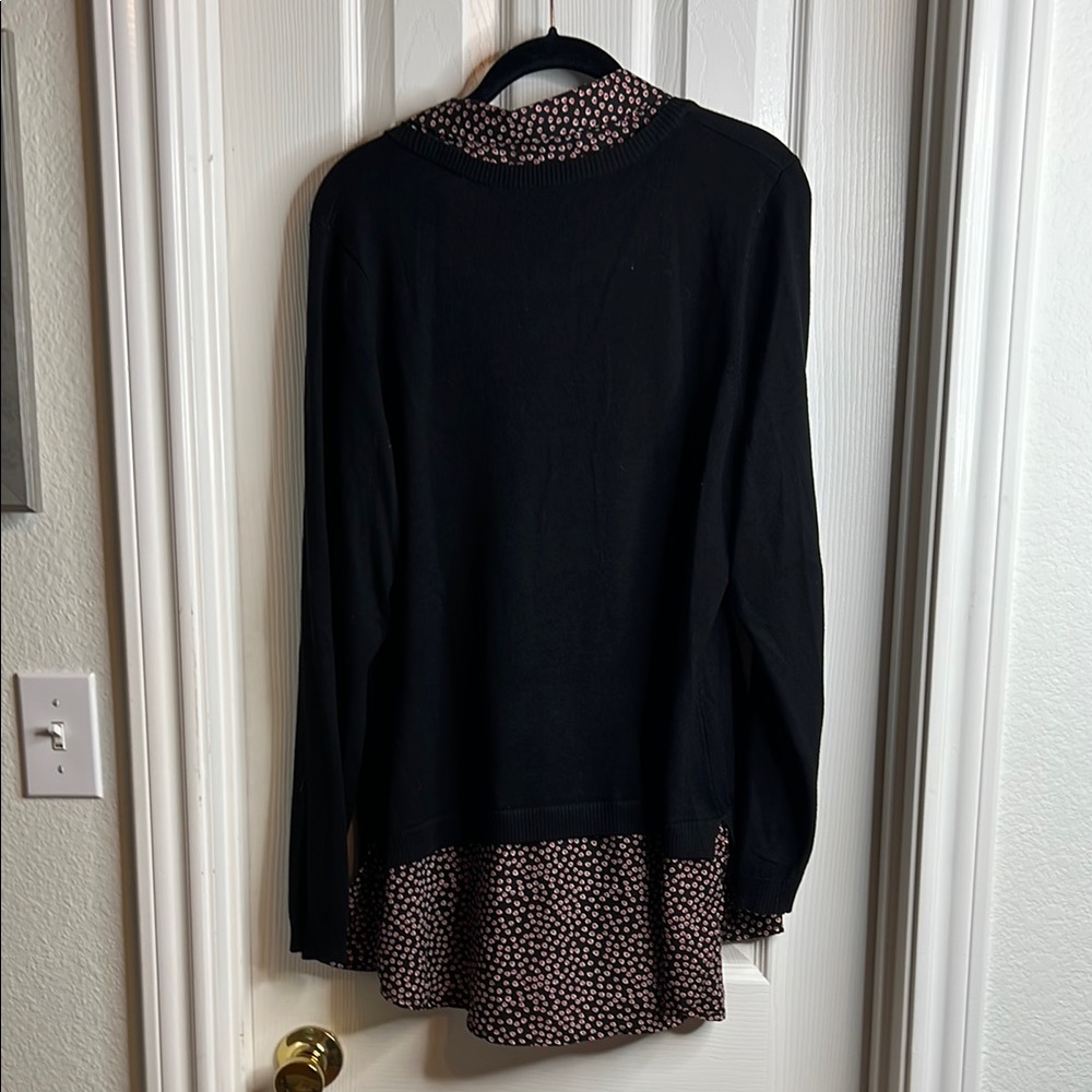 Black Long Sleeve sweater Blouse - Picture 5 of 5